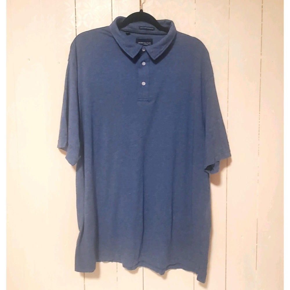 Jachs New York Polo Shirt Mens Short Sleeve Navy Blue XXL Big And Tall 3X - Picture 2 of 10